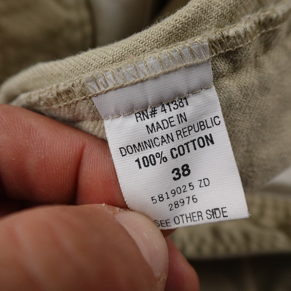 VTG Ralph Lauren Shorts Mens 38 Brown Beige Chino Polo Sport Pleated Dad 90s Y2K - Picture 7 of 11